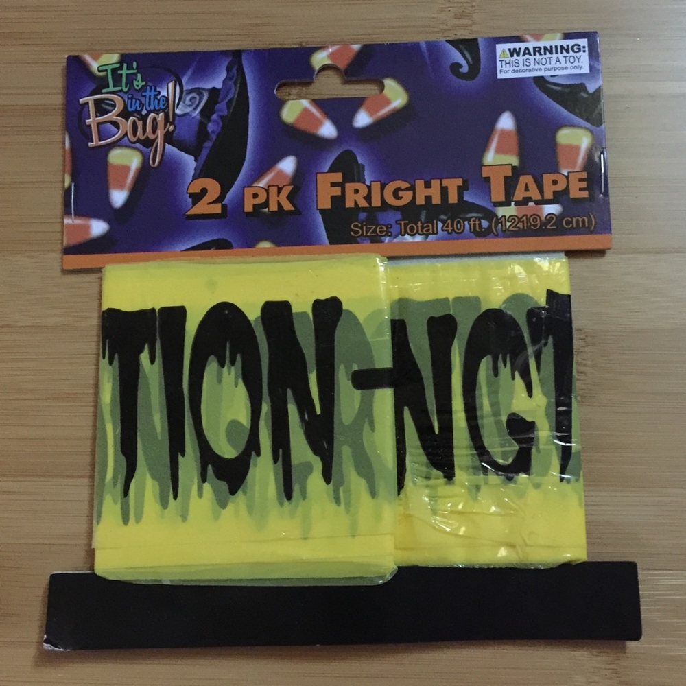 FRIGHT TAPE  2 PK